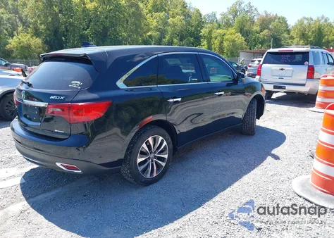 2016 Acura Mdx Technology из США, поврежденный, VIN 5FRYD4H40GB027280